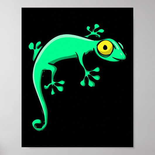 Gekko Lizard Halloween Kostuum Grappig Halloween Poster (Voorkant)