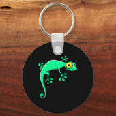 Gekko Lizard Halloween Kostuum Grappig Halloween Sleutelhanger (Voorkant)