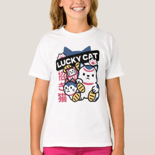Gekko Maneki Neko – Japanse Gelukskat  T-shirt