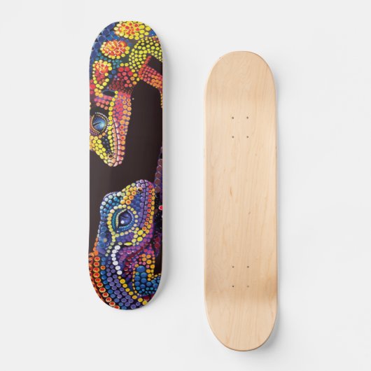 Gekko's - Aboriginal Style - Skateboard Deck (Voorkant)