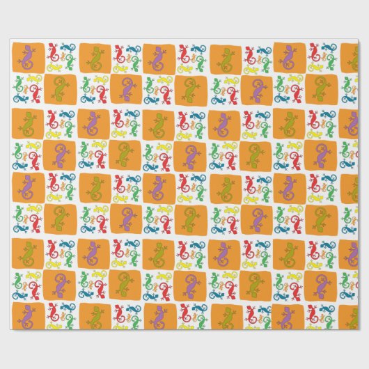 Gekkos Cadeaupapier (Vlak)