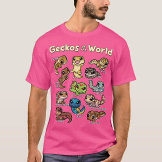 Gekko's Kawaii Gekko's van de wereld Gekko liefheb T-shirt