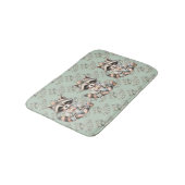 geklede Cottagecore Raccoon Pastel Badmat (Gekanteld)