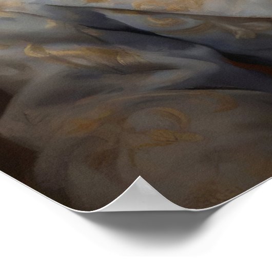 Geklede dierenprints, Koninklijk Konijn Poster (Hoek)