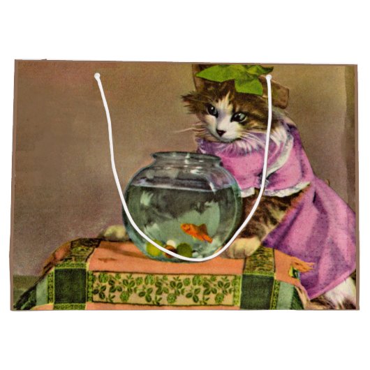 geklede kat en viskuit groot cadeauzakje (Achterkant)