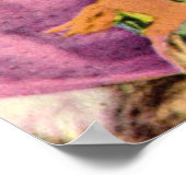 geklede kat en viskuit poster (Hoek)