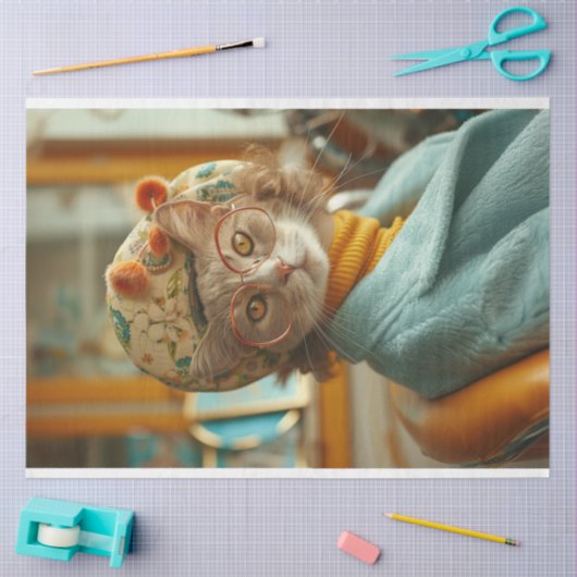 geklede katachtige ontkoppeling tissuepapier (Craft)