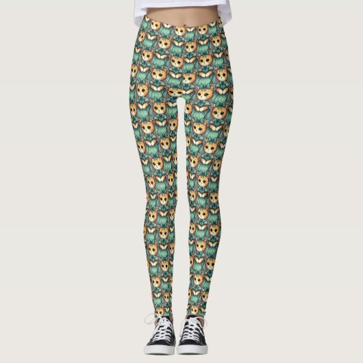 geklede kitten leggings (Voorkant)