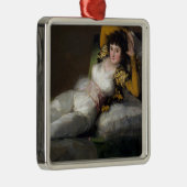 Geklede Maja ( Vrouw Beauty) Metalen Ornament (Rechts)