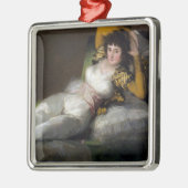 Geklede Maja ( Vrouw Beauty) Metalen Ornament (Links)