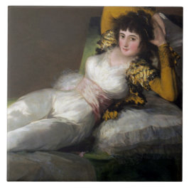 Geklede Maja ( Vrouw Beauty) Tegeltje