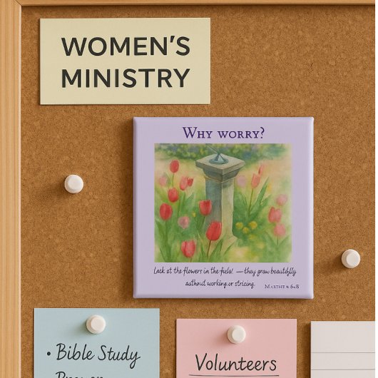 Gekleed als de bloemen Inspirerend Bijbelvers Magneet