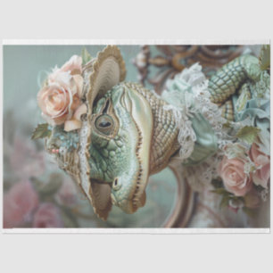 Gekleed Baby Alligator Decoupage Tissuepapier