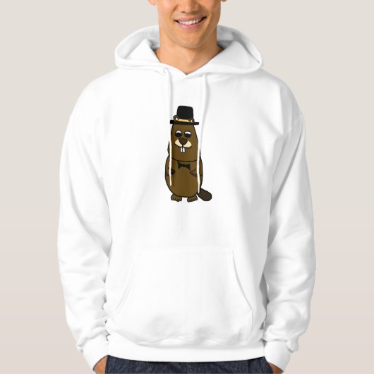 Gekleed Groundhog Hoodie (Voorkant)