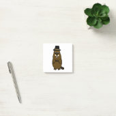 Gekleed Groundhog Post-it® Notes (Kantoor)