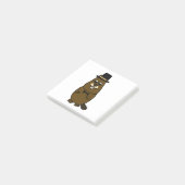 Gekleed Groundhog Post-it® Notes (Schuin)