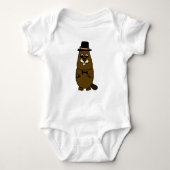 Gekleed Groundhog Romper (Voorkant)