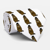 Gekleed Groundhog Stropdas (Opgerold)