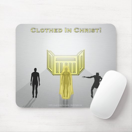 Gekleed in Jezus Mousepad Muismat (Met muis)