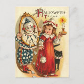 Gekleed in Mirror Halloween Tricks Briefkaart (Voorkant)