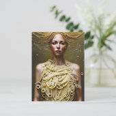Gekleed in pasta briefkaart (Staand voorkant)