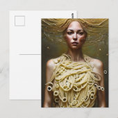 Gekleed in pasta briefkaart (Voorkant / Achterkant)