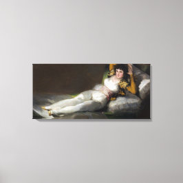 Gekleed Maja (door Francisco Goya) Canvas Afdruk