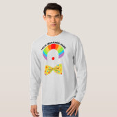 Gekleed met regenboogdraden, gepersonaliseerd graf t-shirt (Voorkant volledig)