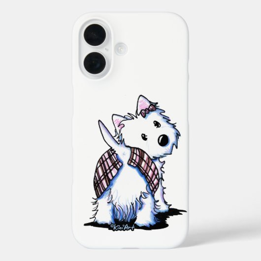 Gekleed naar Kilt Westie Hoesje-Mate iPhone Case (Achterkant)