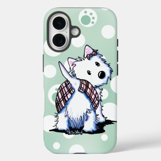 Gekleed naar Kilt Westie telefoonhoesje Case-Mate iPhone Case (Achterkant)
