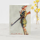 Gekleed voor de jacht kaart (Gele Bloem)