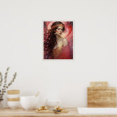 Gekleed voor Liefde Valentijnsdag Art Print (Keuken)