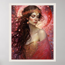 Gekleed voor Liefde Valentijnsdag Art Print