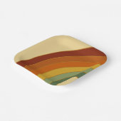 Gekleept vierkant met gelaagde roovy papieren bordje (Gebogen)