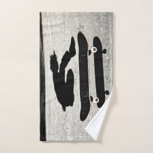 geklemd skateboard handdoek