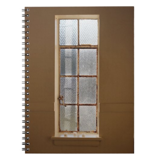GEKLEURD 8-PANELVENSTER GLAS NOTITIEBOEK (Voorkant)