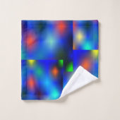 gekleurd afbeelding simuleert flap-flotatie boven  bad handdoek (Wasdoekje)