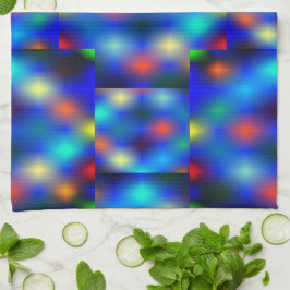 gekleurd afbeelding simuleert flap-flotatie boven  theedoek