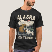 Gekleurd Alaska Grizzly Frontier T-shirt (Voorkant)