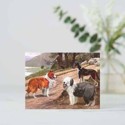 gekleurd Briefkaart (Staand voorkant)