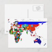 Gekleurd briefkaart (Voorkant / Achterkant)