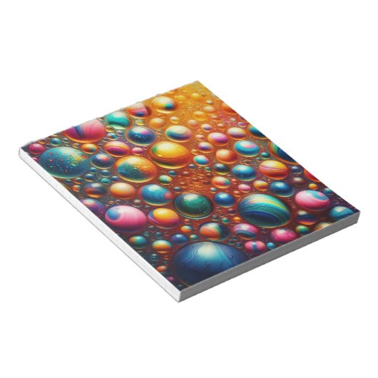 Gekleurd Bubbels Hoesje Notitieblok (Schuin)