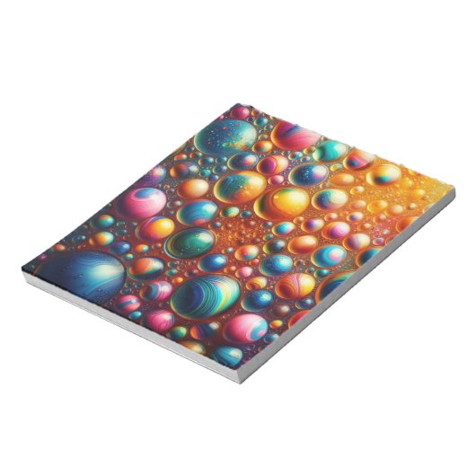 Gekleurd Bubbels Hoesje Notitieblok (Linkerzijde)