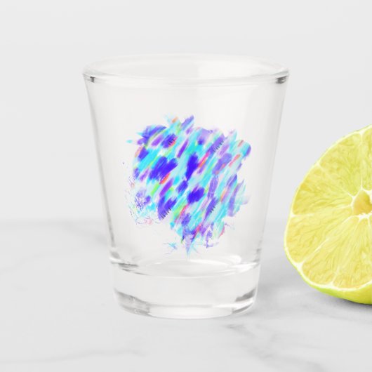 Gekleurd Chaos Shot Glass Glas (Voorkant)