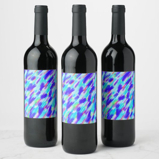 Gekleurd Chaos Wijnlabel Wijn Etiket (Flessen)