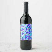 Gekleurd Chaos Wijnlabel Wijn Etiket (Voorkant)