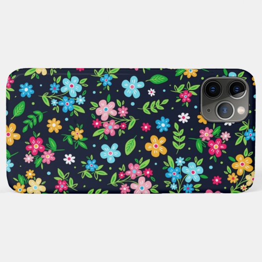  gekleurd Floral Patroon Case-Mate iPhone Case (Achterkant (horizontaal))