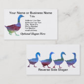 gekleurd ganzen visitekaartje (Voorkant / Achterkant)