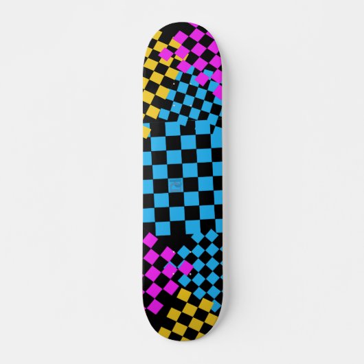 gekleurd gecontroleerd dek skateboard (Voorkant)