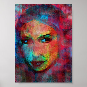 gekleurd gezicht poster